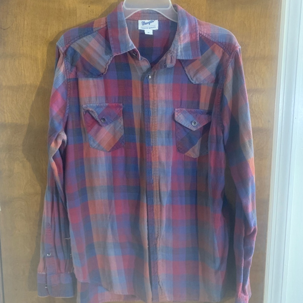 Vintage men’s wrangler button down flannel
